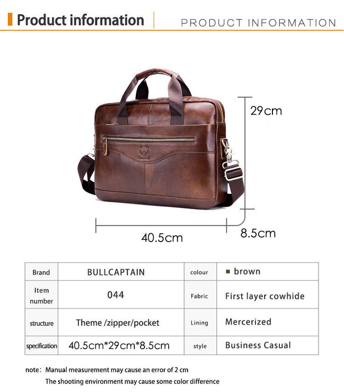 男性用の本革ブリーフケース,オフィスやビジネス用のメッセンジャーバッグ,14インチのラップトップバッグ,高品質