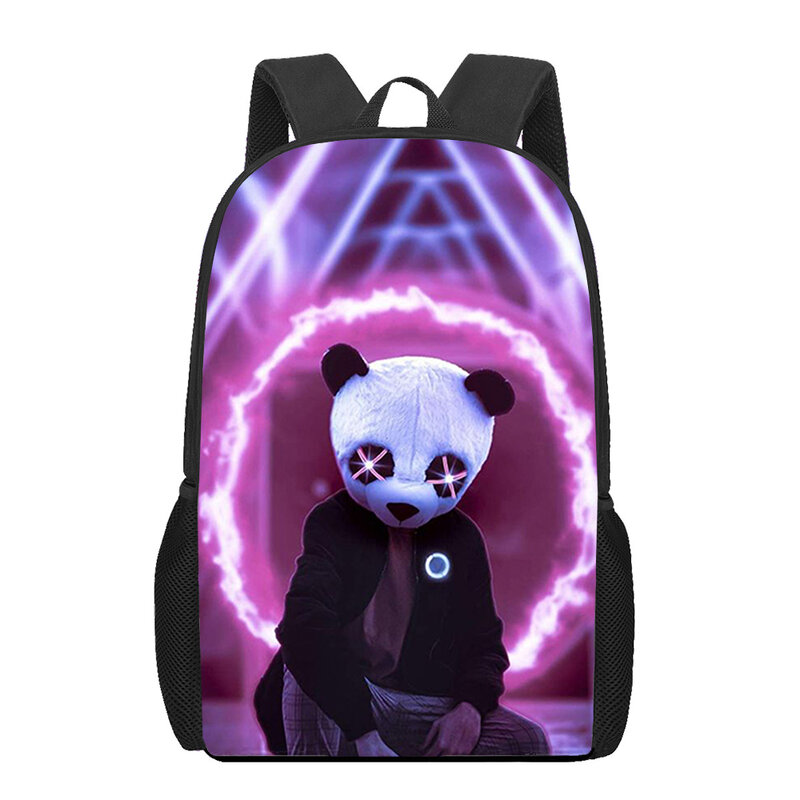 Mochila de Panda para hombres y mujeres, bolso de hombro para niños, mochilas escolares para adolescentes, niñas, niños, bolsa de libros femenina