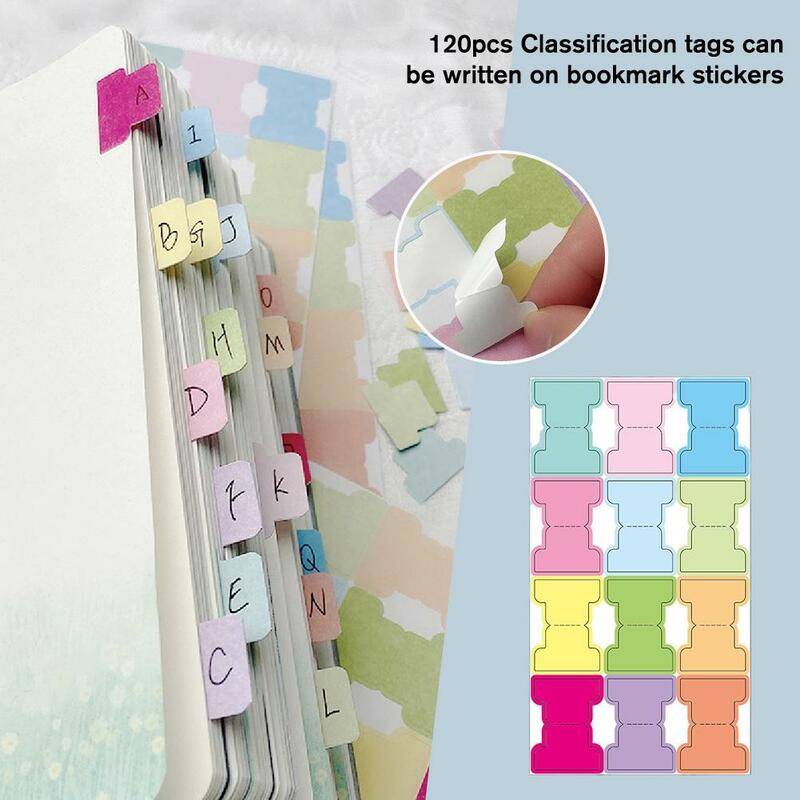 120pcs Label Sticker Writable Pages Book Pages Markers Office Flags Notes Tab Tabs Reading Stationery File D8G9