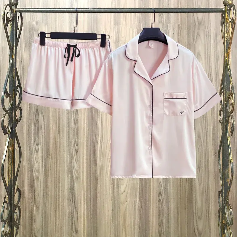 Женская пижама в полоску, розовая Женская одежда для сна, Звездные Модели, домашняя одежда, комплект из двух предметов, популярная женская одежда