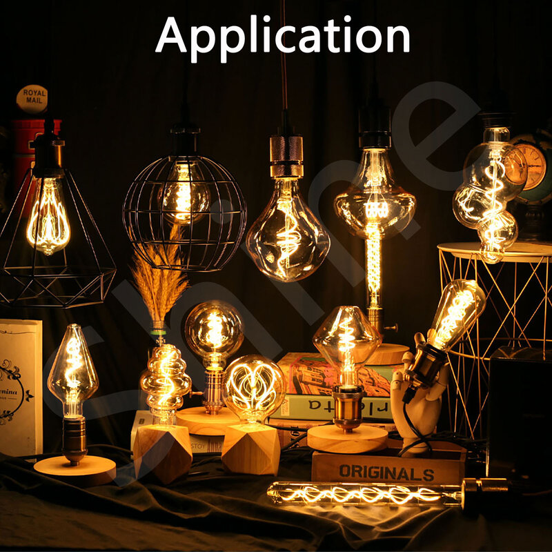Filament Flexible pour Ampoule Edison LED, Pièces de Lampe, Diode COB Décorative, DC3V, 38mm, 60mm, 95mm, 80mm, 130mm, 145mm, 185mm, 260mm, 300mm