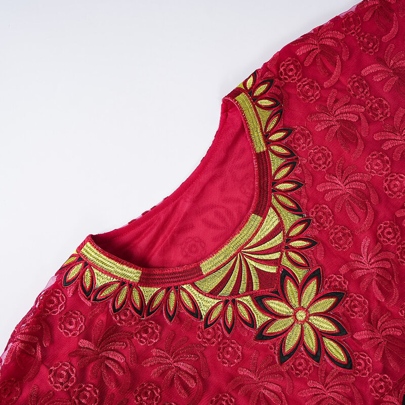 Roupas africanas para mulheres, dashiki plus size, bordado de Ancara, design Bazin Riche, vestidos de festa de casamento com lenço, novo, 2024