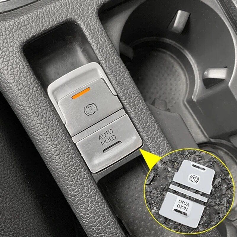 Автомобильный Ручной тормоз, автомобильный удерживающий P переключатель, крышка кнопки, отделка для Golf 7 7,5 MK7 AT, аксессуары 2015-2019