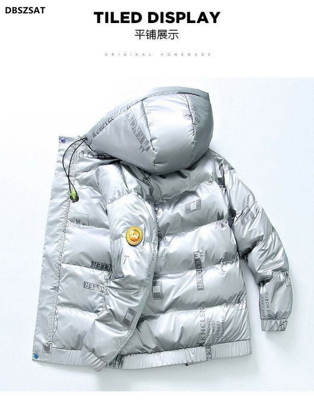 Wysokiej jakości kurtka puchowa mężczyźni cienki, na jesień zima 2023 nowa marka modowa krótki koreański wersja gruby płaszcz zimowy