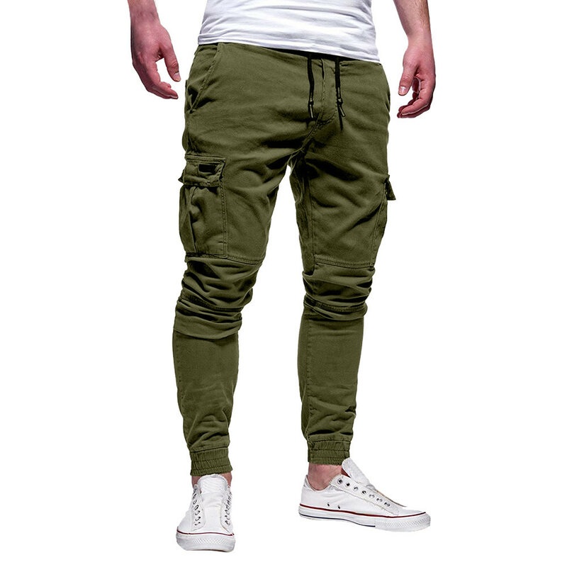 Pantalones bombachos de estilo Hip Hop para hombre, pantalón informal, suave, con bolsillo grande, de calidad, a la moda