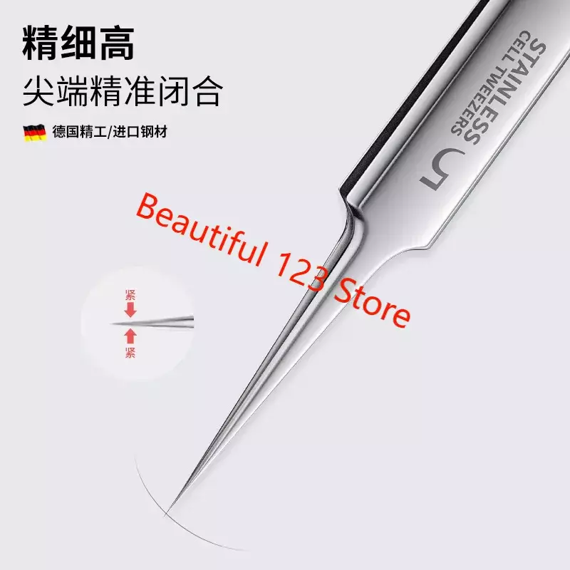 5th Acne Needle Cell Clip Blackhead Clip Tweezers Beauty Salon Scraping Closed Acne Needle Tool