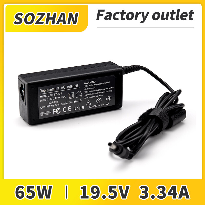 Suozhan 3.34A 65W 4.0*1.7มม. adaptor Charger LAPTOP สำหรับ Dell Vostro 5470 5560 5460D-2528S 5470D-1628 5560D-1328