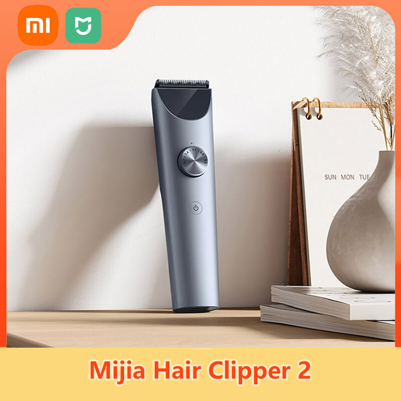 Xiaomi Mijia Hair Clipper 2 Hair Trimmer Professional Beard Cut Machine IPX7 Waterproof Wireless Haircut Machine Mijia Clipper 2