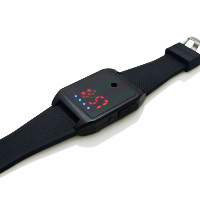 125db pertahanan diri ABS silikon jam tangan tampilan waktu produk keamanan Alarm pribadi darurat Gelang untuk anak-anak dan orang tua