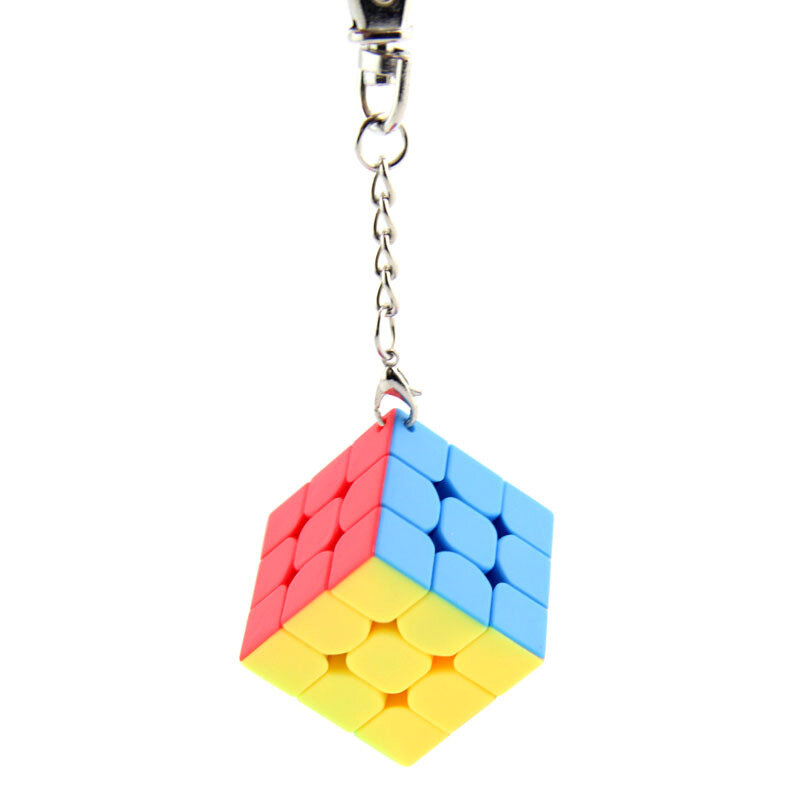 LLavero de Cubo mágico para niños, juguetes educativos profesionales, Mini rompecabezas, 3x3x3, 3cm