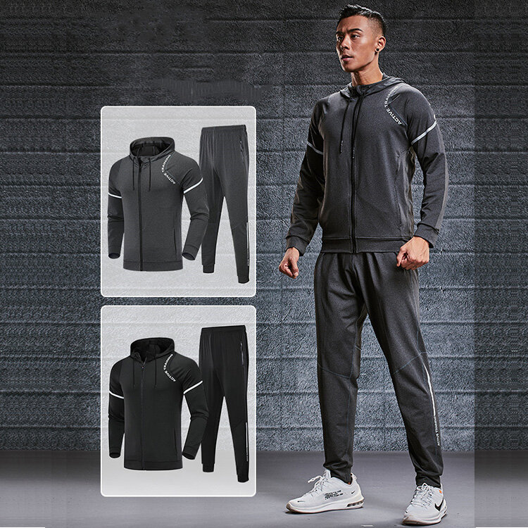 Gym suit men's quick-drying loose sports clothes basketball night running training tracksuits men gym clothes