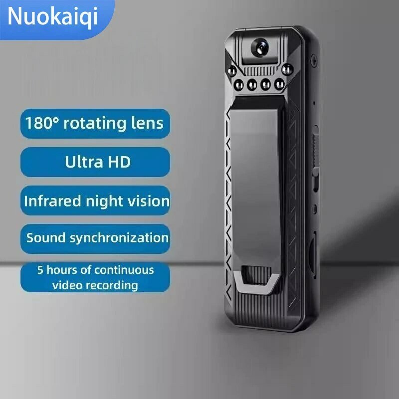 Мини-камера HD 1080P с инфракрасным ночным видением, портативная маленькая цифровая видеокамера, полицейская миниатюрная видеокамера