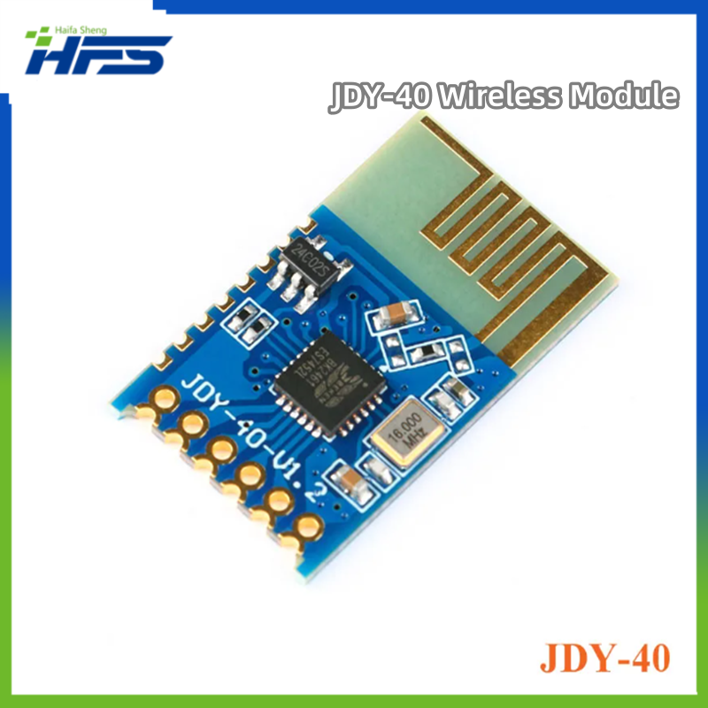 JDY-40 2.4G pemancar Port seri nirkabel Transceiver dan modul komunikasi jarak jauh IO TTL elektronik Diy UNTUK Arduino
