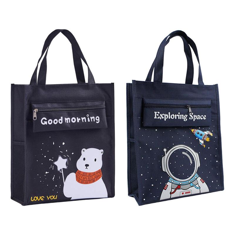 Cartoon Tote Bag Infant Activity Tote Bags Top Handle for Kindergarten