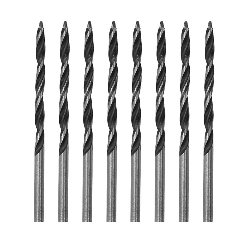 Durable Exquisite Brand New High Quality Wood Drill Bits Tool High Carbon Steel Spiral Wood 3MM 3mmx 58mm 8Pcs/set
