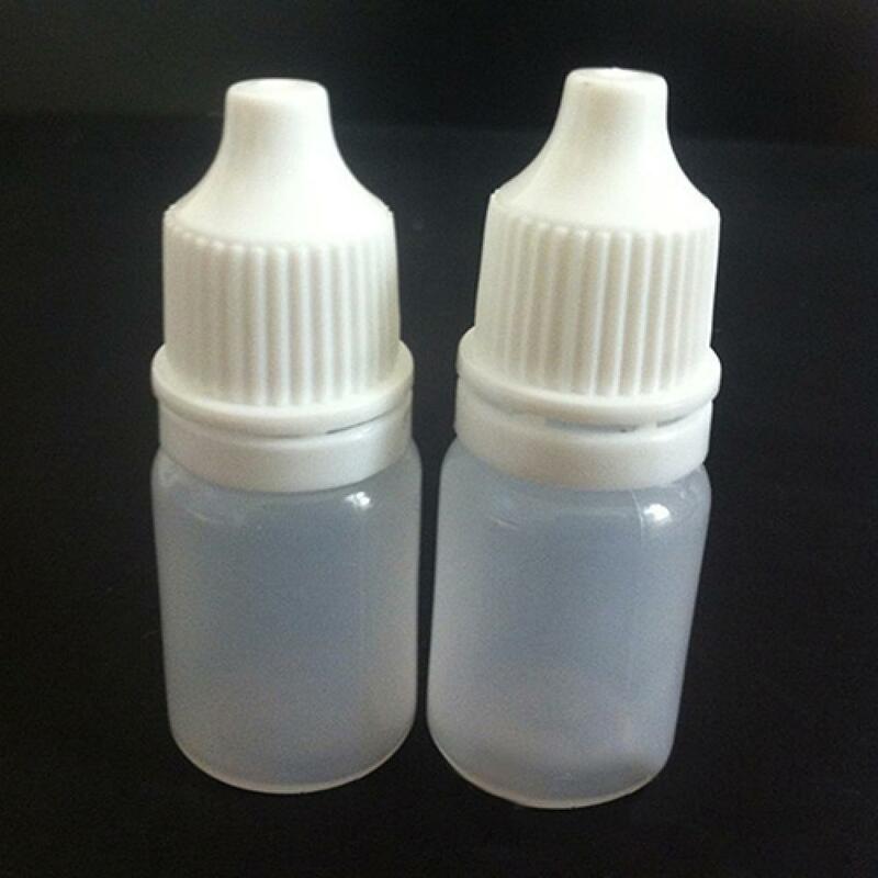 5 szt. 5ml/10ml/15ml/20ML/30ML/50ML/100ML pustej plastikowej, wyciskowej butelki z butelki z kroplomierzem kroplomierz do oczu