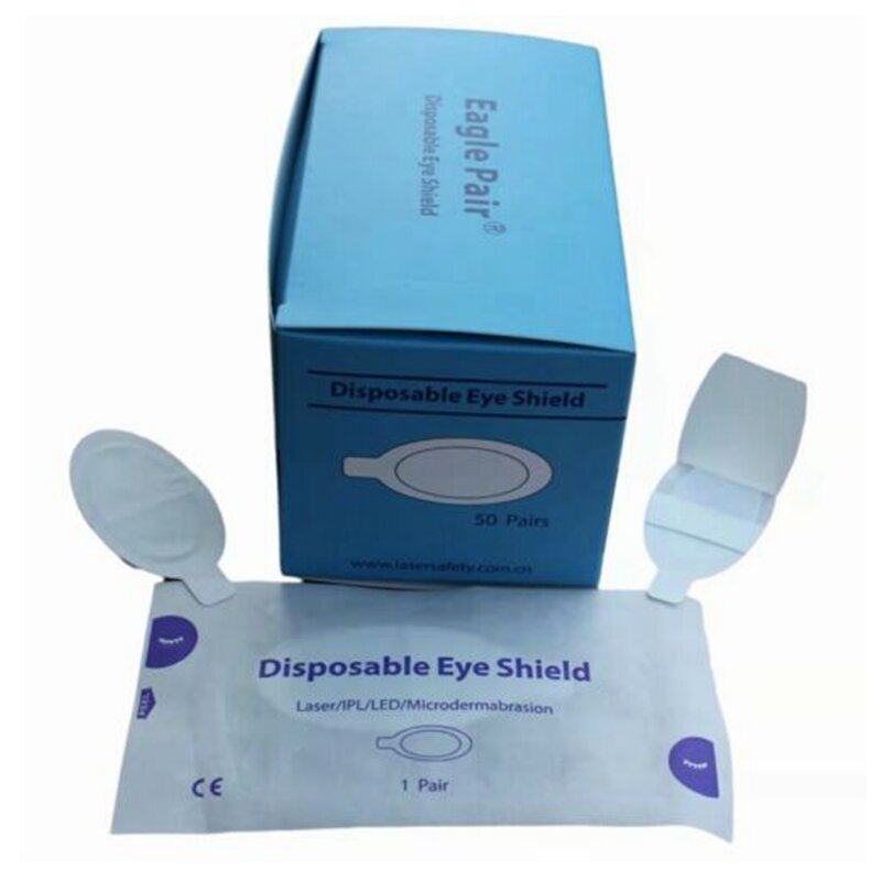 Protectores oculares IPL desechables, LED/láser, 190nm -11000nm, OD7 +, Láser de microdermoabrasión de belleza, protección ocular segura para uso del cliente