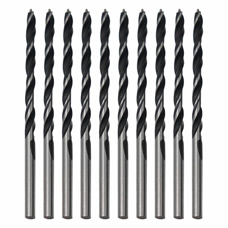 10pcs 3mm Wood Drill Bit Set High Strength Drill Bit With Center Point Spiral Drill Bit For Wood Metal Hole Cutter Power Tools
