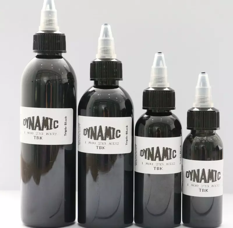 다이내믹 트리플 블랙 안료 문신 잉크, 바디 컬러 드로잉 탱 블랙 문신 재료, 품질, 30ml, 60ml, 90ml, 120ml