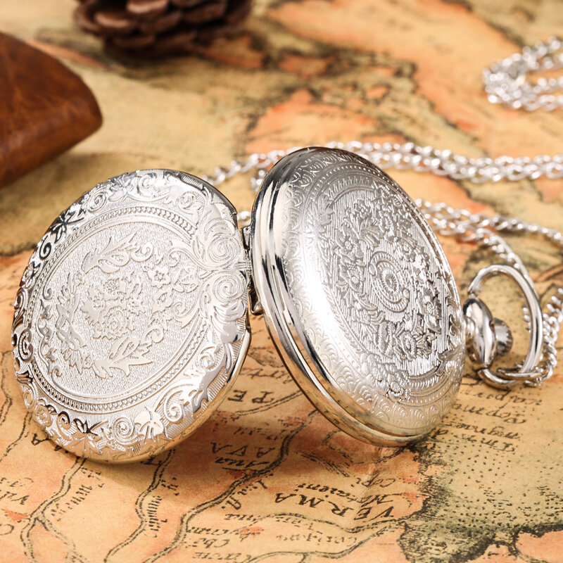Orologio da tasca al quarzo di moda antico collana con ciondolo a catena orologio da regalo da gentiluomo orologio Vintage per uomo donna