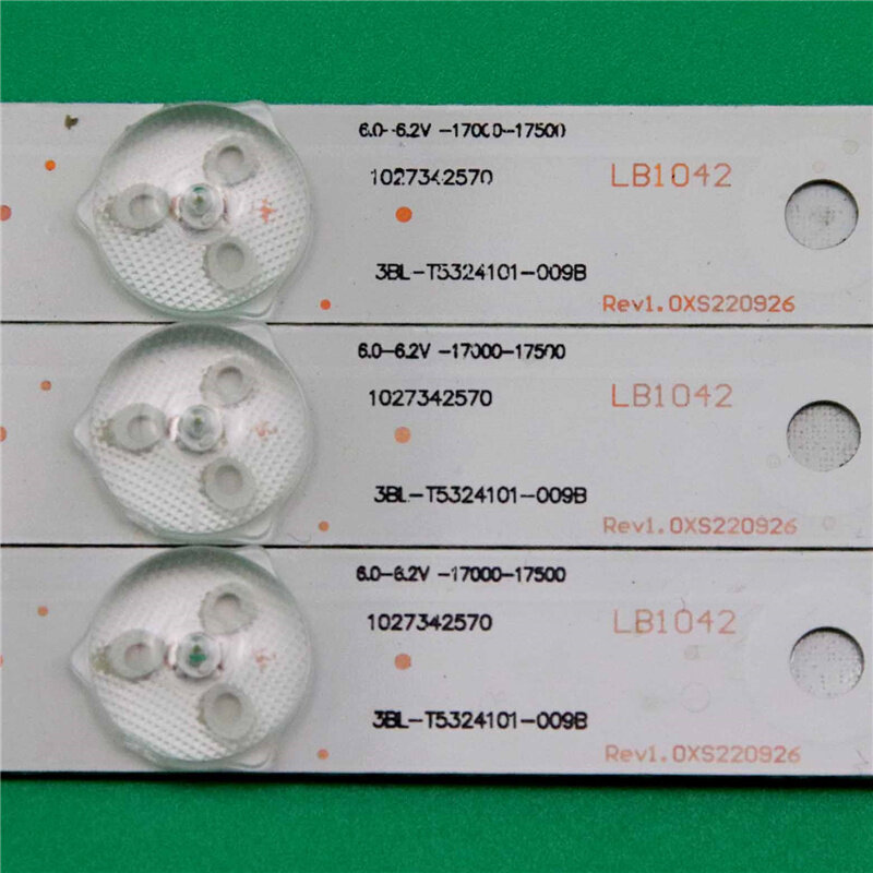 3 sztuki nowych pasków oświetlenia telewizyjnego 3BL-T5324101-009B 1027342570 pasek podświetlający do CCE LT28G LT29D LT29G paski linijki tablice