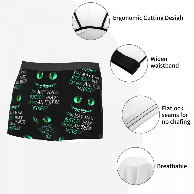 Disney lustige Chesh ires Katze Unterwäsche männlich gedruckt benutzer definierte Boxershorts Shorts Höschen weiche Unterhose