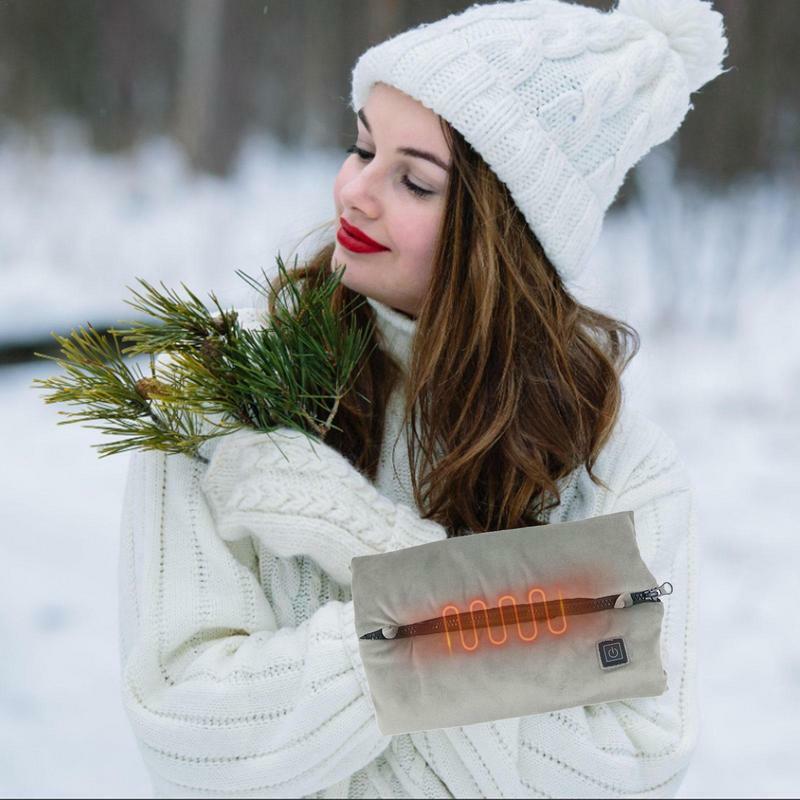 Aquecedor Portátil Recarregável, regalos aquecidas, 3 modos de calor, Aquecimento Recarregável, Inverno
