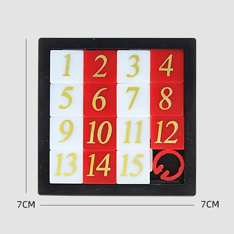 Gra logiczna wczesna edukacja kwadratowa gra trenująca mózg myślenie treningowe Huarong Road zabawki przedszkolne gra przesuwne Puzzle cyfrowym slajdzie