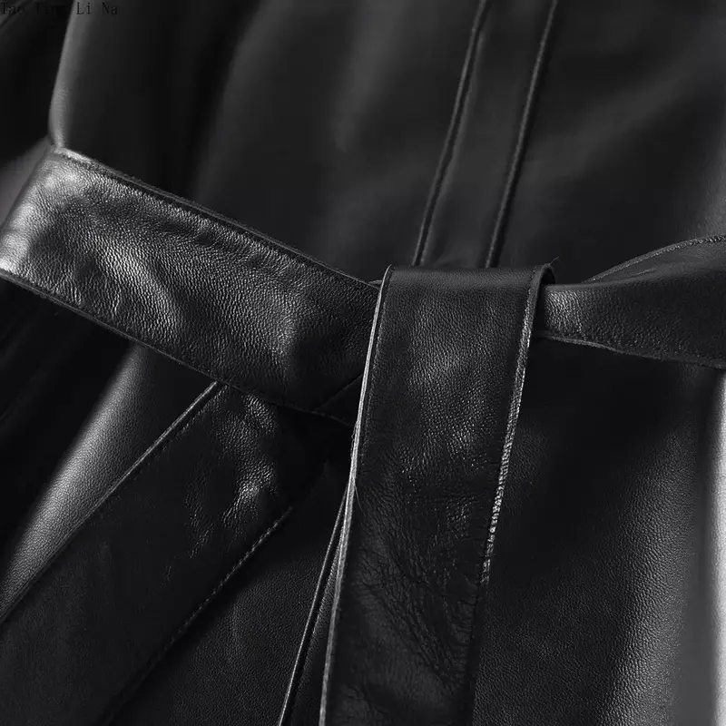 2023 donne nuovo cappotto in vera pelle di montone moda Casual giacca in vera pelle H38