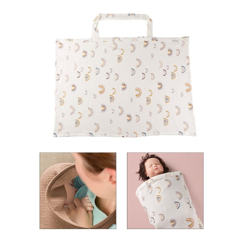 Couverture d'allaitement pour l'allaitement, serviette d'alimentation pour nourrissons, tablier d'allaitement en coton respirant