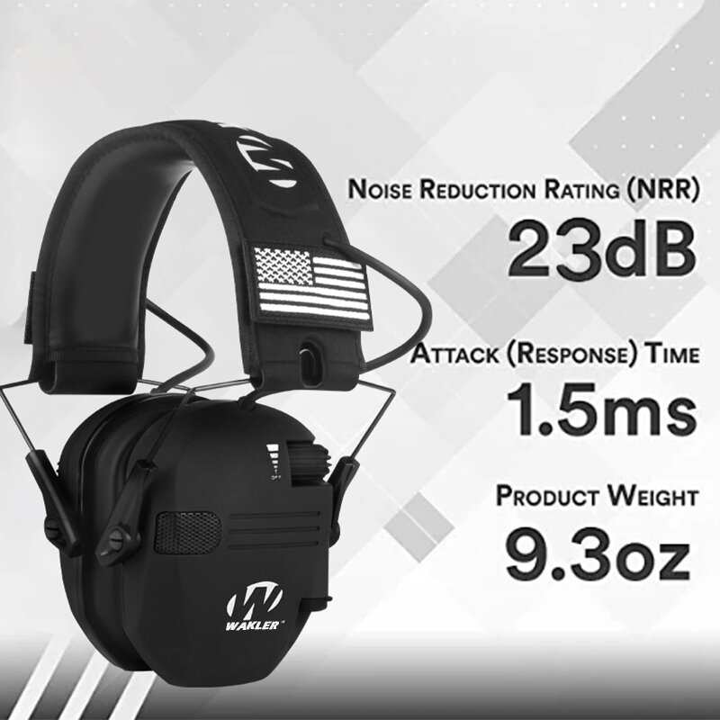 Auriculares de protección auditiva electrónica para disparar, auriculares de caza activos con reducción de ruido