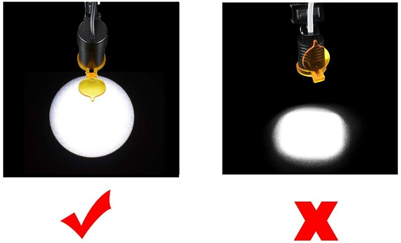 Lampu Depan Gigi 5W Lampu Bedah Led Clip-On dengan Filter Kecerahan Dapat Disesuaikan Lampu Operasi Operasi Universal Lampu Mulut