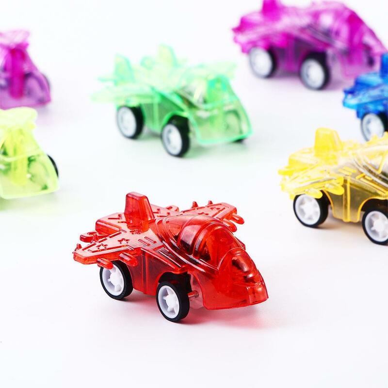 Mini Avión de plástico transparente clásico, regalos de cumpleaños, Avión de juguete, vehículos de juguete
