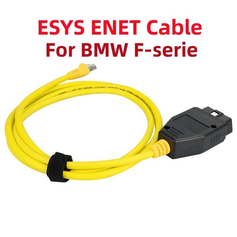 Cabo de Diagnóstico OBDII para BMW, ENET Ethernet para Interface OBD, Codificação E-SYS ICOM para Série F, Dados ENET, ENET