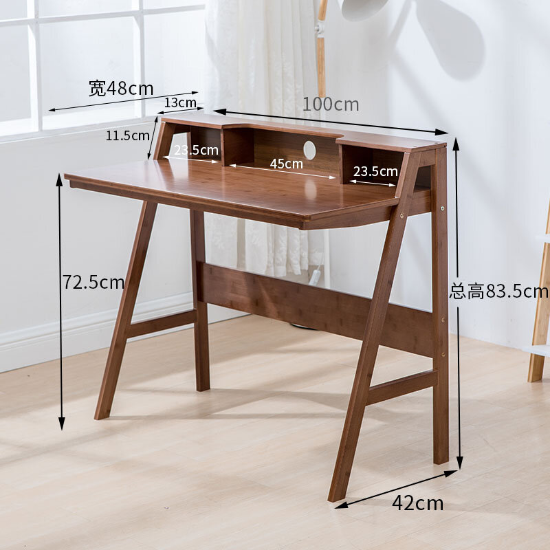 80x50x73.5cm Small Desk Children's Homework Writing Desk Simple Solid Wood Small Table Bedroom Student Desk Lifting Study Table