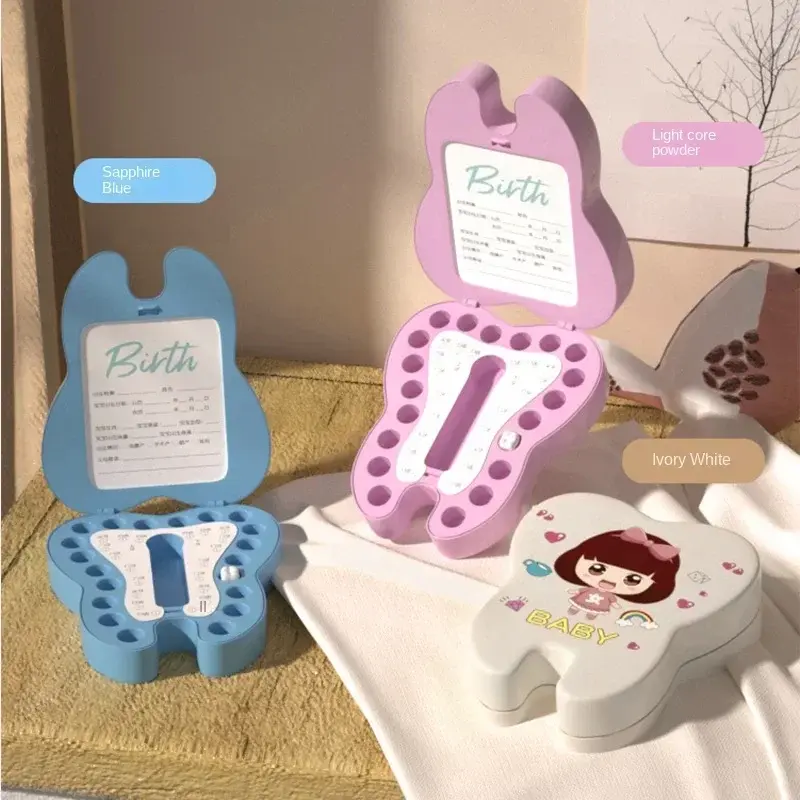 Baby Zahn Box Veranstalter Kinder Milch Zähne Lagerung sammeln Nabelschnur Lanugo sparen Fall Souvenir Baby Zubehör abs Andenken Box