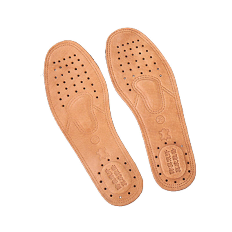 超薄型通気性のある革の靴底の中敷き,大きいサイズ36-45の吸収性のある靴の交換用インソール,1ペア
