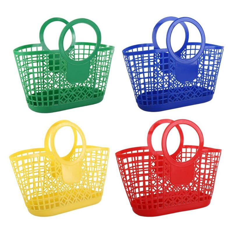 Portable 1Pcs Practical Hand-Held Hanging Storage Basket Toy Organizer Basket Kitchen Bathroom Accessories