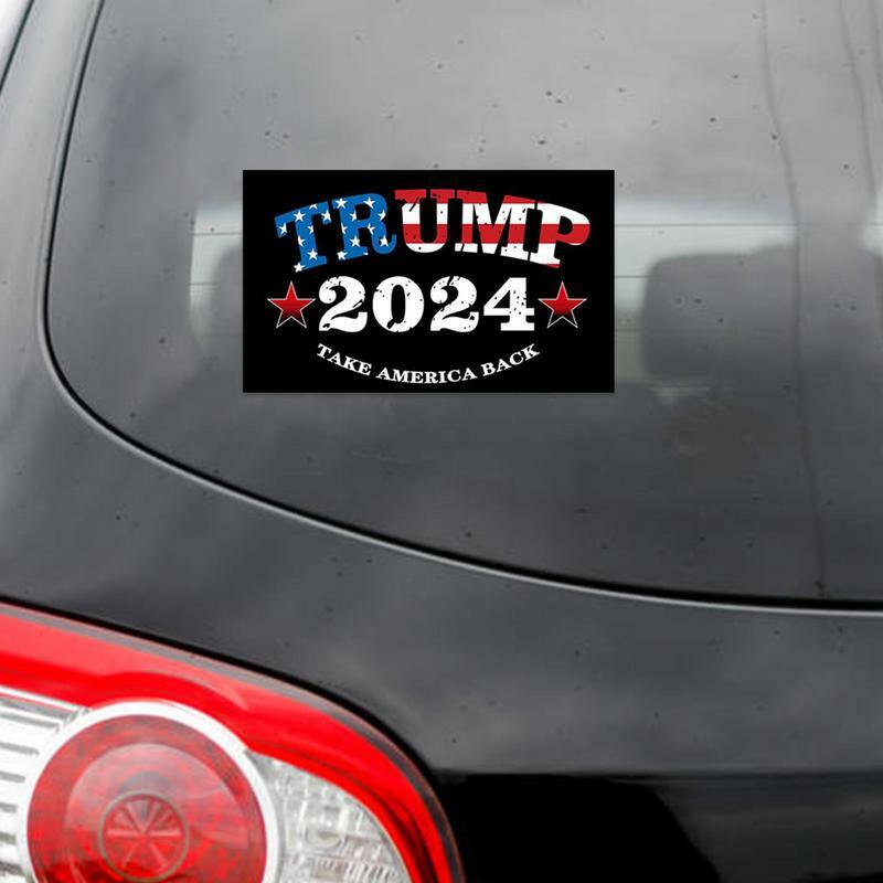 Trump 2024 Automotive Decals Self-Adhesive Trump Letters Car Decal Take America Back Sticker Non Stick Durable Bumper