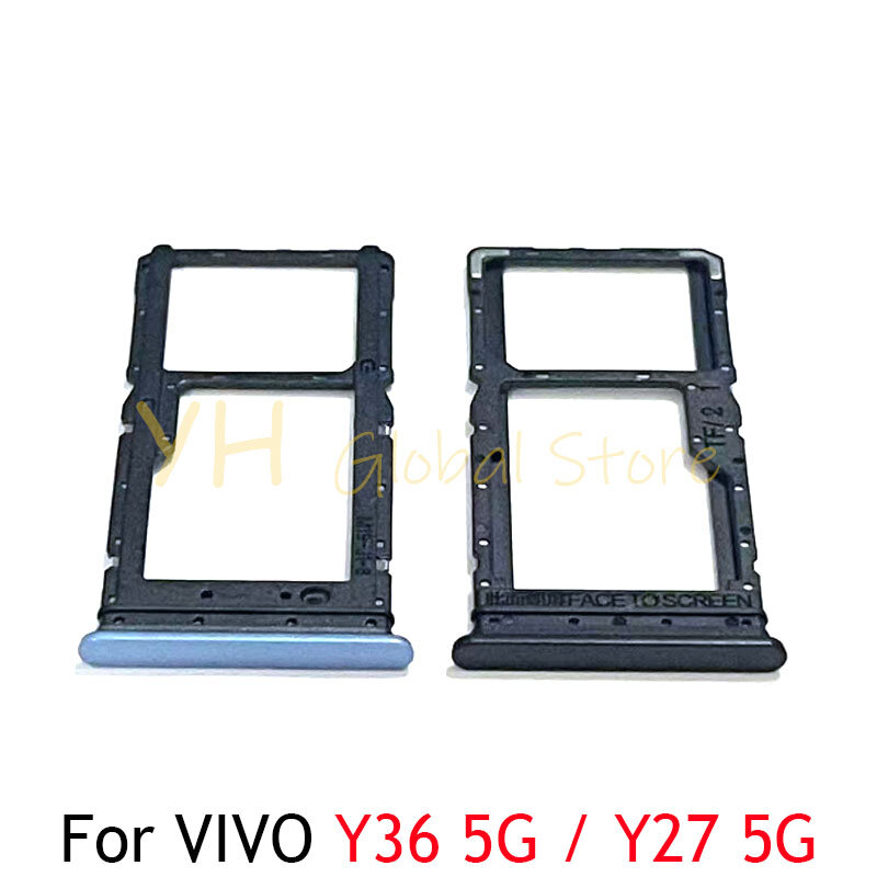 For VIVO Y03 Y27 Y36 2023 Sim Card Slot Tray Holder Sim Card Repair Parts