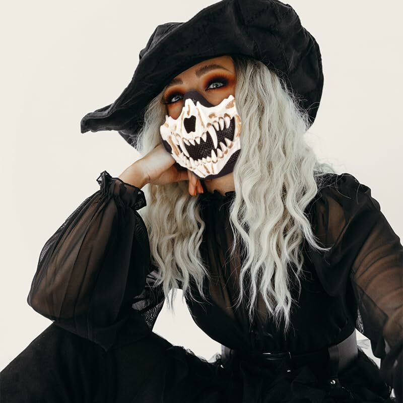 Airsoft Skull Half Gezichtsmasker, Tactisch Ontmantelen Mesh Skeletmasker Voor De Jacht Paintball Schieten Cs Halloween Cosplay