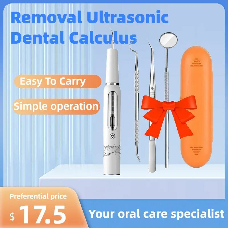 Limpiador de dientes ultrasónico para el hogar, instrumento de piedra Dental portátil, limpieza Dental