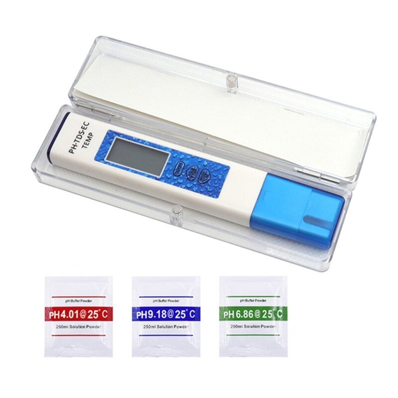 Medidor de pH 4 em 1 E5BE para água Medidor de pH digital de qualidade da água para água potável