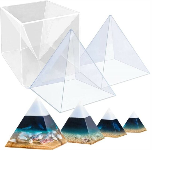 Cristal Pirâmide Epóxi Resina Silicone Moldes, DIY, Super Grande, Transparente, Artesanato Fundição, Fazer Jóias, Decoração Para Casa, Ferramenta De Plástico