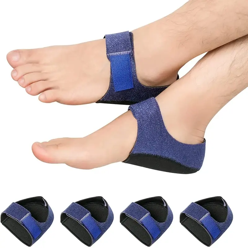 Silicone Heel Protector Shock Absorbing Palmilhas, Pés Meias Reparação, Cuidados com a pele Heel Pads, Plantar Fasciitis Relief, 1 par
