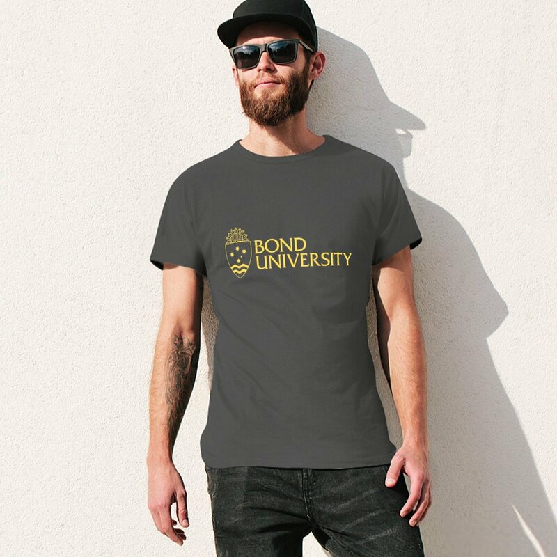본드 대학교 반팔 티셔츠, 플러스 사이즈, 남성 그래픽 티셔츠, 힙합