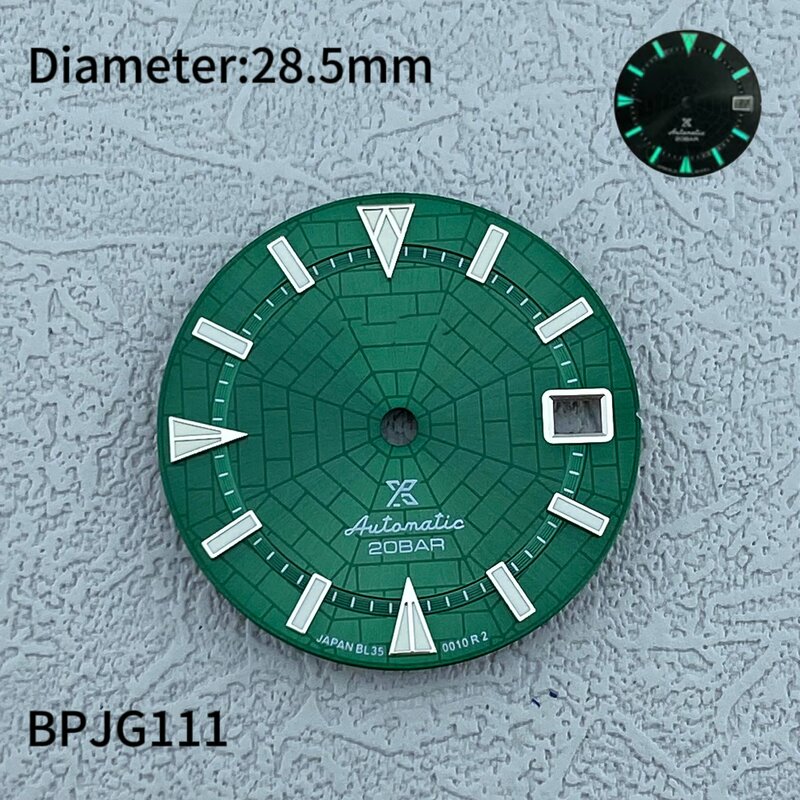28.5mm tarcza pajęczyna wzór słońca NH35/NH36 poprawianie ruchu tarcza niestandardowe akcesoria do zegarków z logo