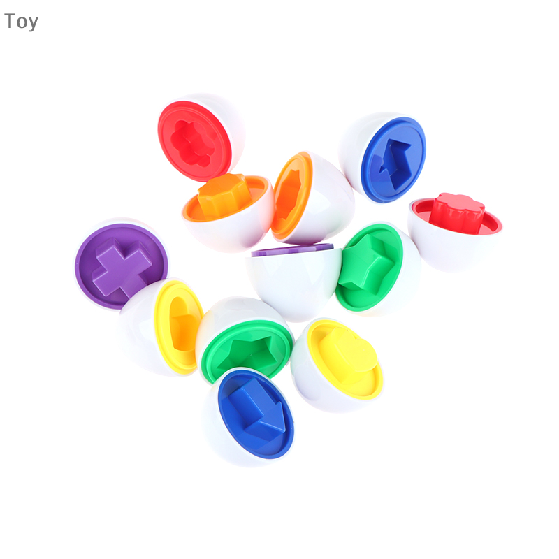 1Pc Eggs Shape Montessori Matching Color giocattoli educativi per bambini e bambini riconoscimento Sorter Puzzle giocattoli per l'apprendimento regalo