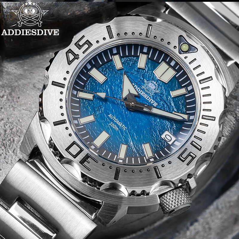 Deadesdive-男性用防水自動腕時計、発光メカニカル腕時計、サファイアダイビング、カジュアルウォッチ、bgw9、200m、ad2047