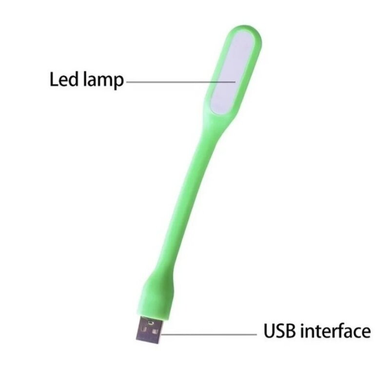 SeeMpp lampu baca buku Mini, cahaya meja LED 5V USB untuk Power Bank PC Notebook Laptop fleksibel dapat ditekuk